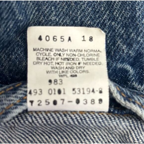 Vintage Levi’s Trucker Jacket 72507-0389 Men’s 3XL Blue Denim Made in USA 2001 - Picture 13 of 14